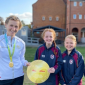 Commonwealth Gold Medallist Presents Claires Court with “Golden Gateway” Plaque