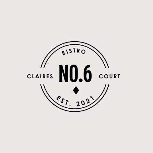 logo for the claires court bistro no.6 cafe