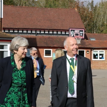 Theresa May Visits Claires Court