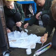 Year 7 Boys Become Crime Scene Investigators In Science Week